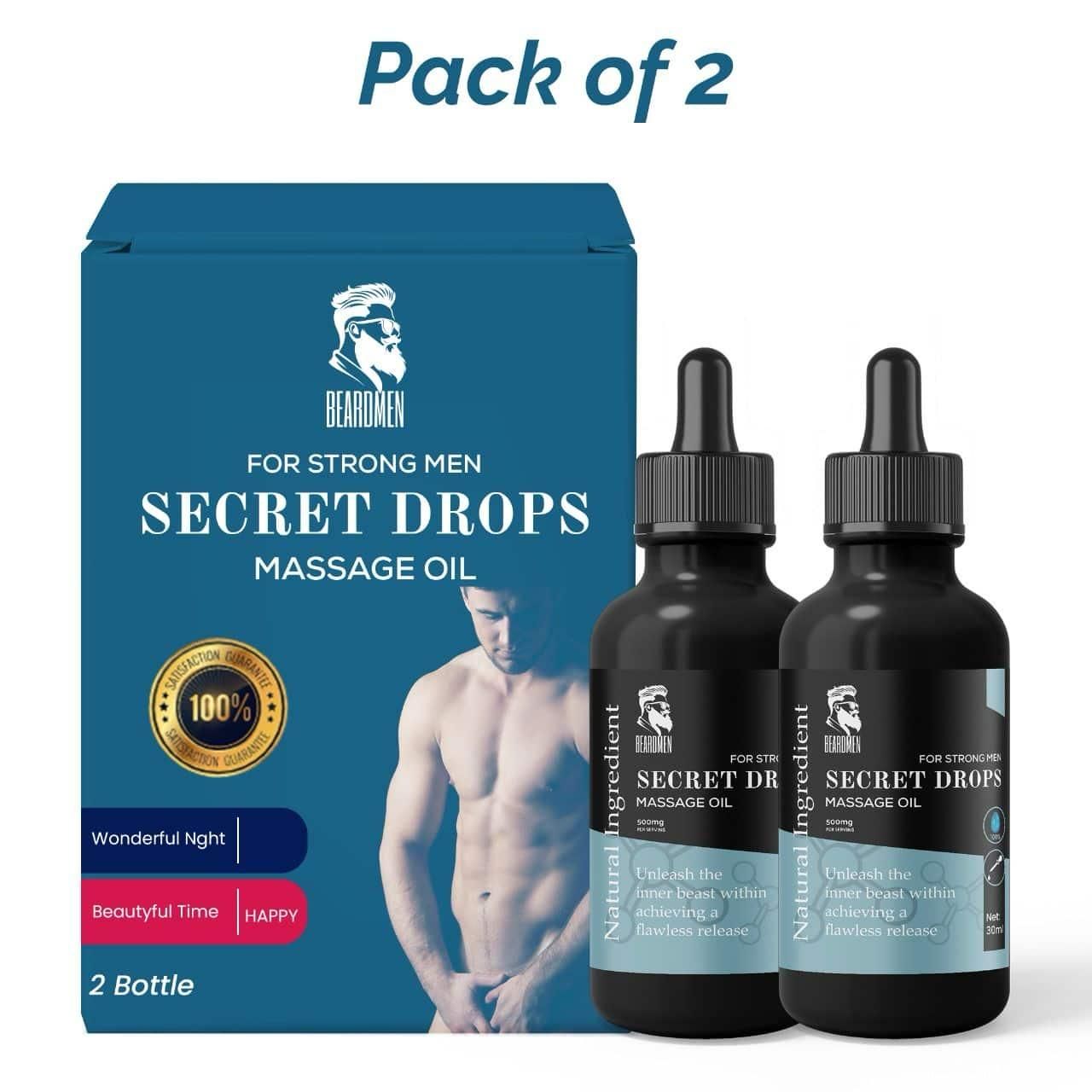 Secret Drops Massage Oil 60ml Pack of 2